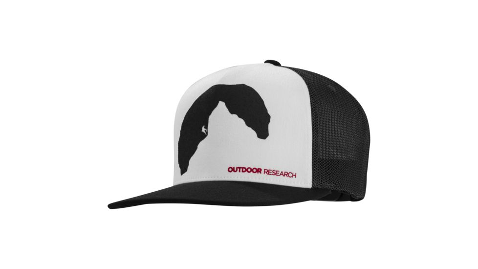 Outdoor Research Negative Space Trucker Cap, Unisex, Black, One Size 264400-black-1size