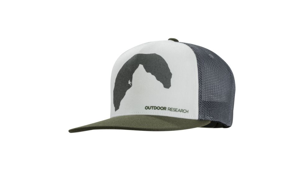 Outdoor Research Negative Space Trucker Cap, Unisex, Fatigue, One Size 264400-fatigue-1size