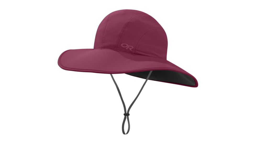 Outdoor Research Oasis Sun Sombrero - Women's, Raspberry, Medium, 264388-raspberry-M