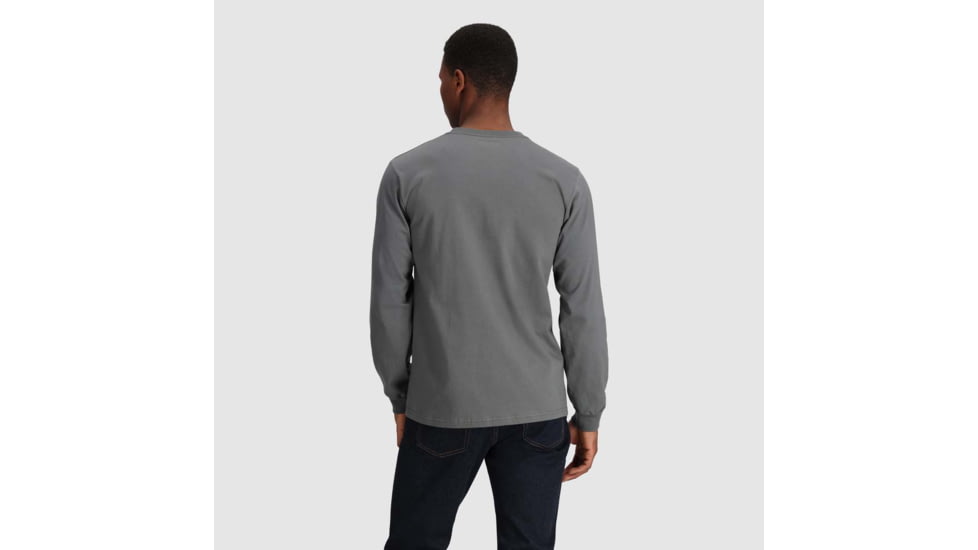 Outdoor Research OR Advocate Long Sleeve Tee, Charcoal/Spice, 2XL, 3005172624010