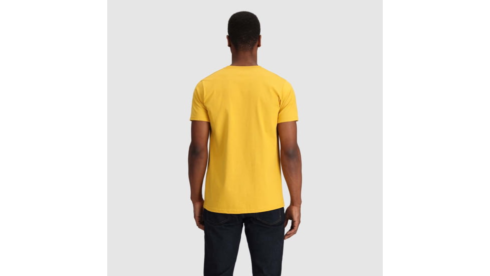 Outdoor Research OR Advocate Stripe T-Shirt, Saffron/Bronze, Large, 3002232620008