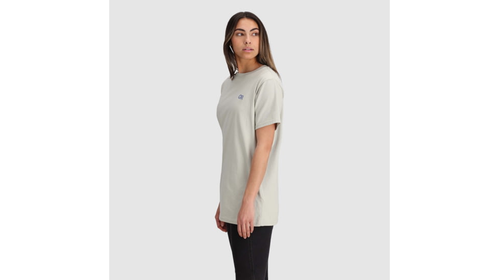 Outdoor Research OR Lockup Back Logo T-Shirt, Slate/Topaz, Small, 2895462623006