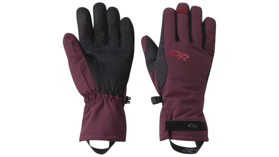 Outdoor Research Ouray Ice Gloves - Womens, Zin/Tomato, Small, 2680511378006