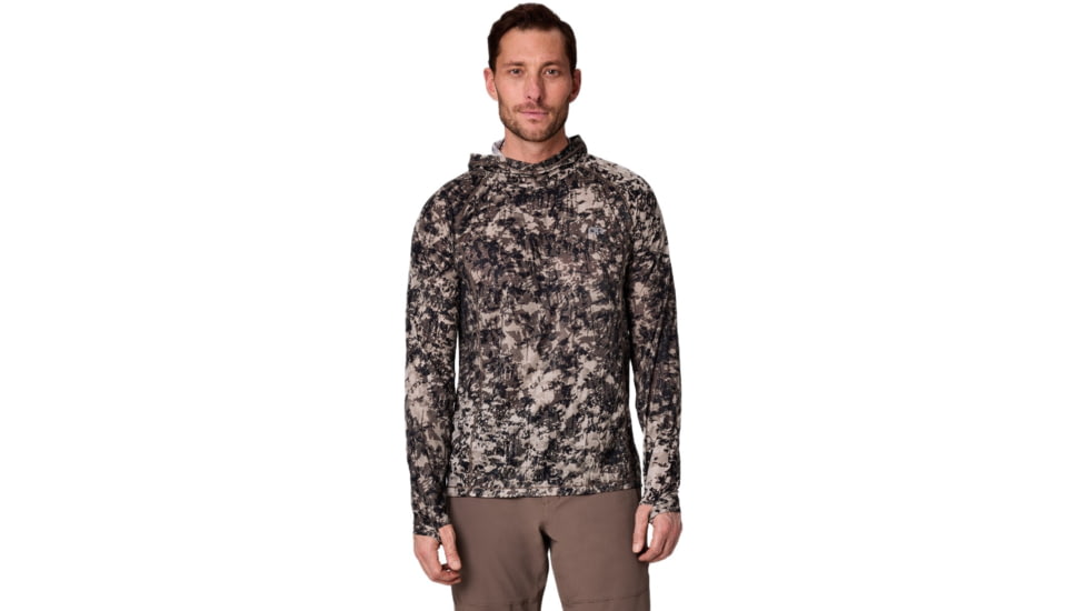 Outdoor Research Echo Hoodie - Men's, Gravel Whiteout Print, M, 2876253099007