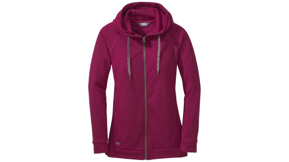Outdoor Research Ozette Full Zip Hoody - Women's-Raspberry-Medium