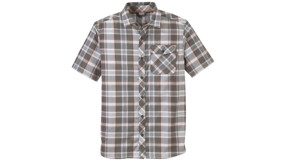 Outdoor Research Pale Ale Short Sleeve Shirt, Men's, Pewter, XL 264612-pewter-XL