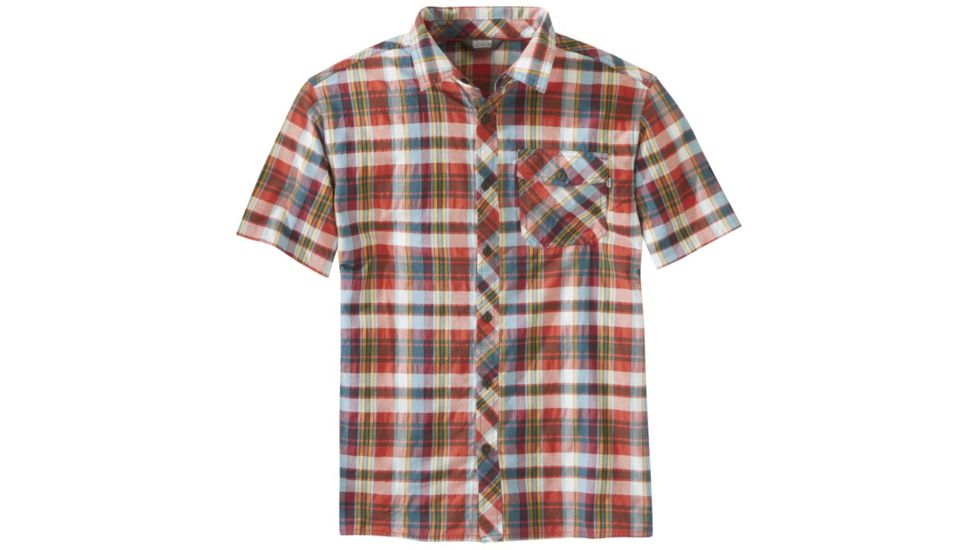 Outdoor Research Pale Ale Short Sleeve Shirt - Mens, Washed Peacock Large Plaid, Extra Large, 2646121554009