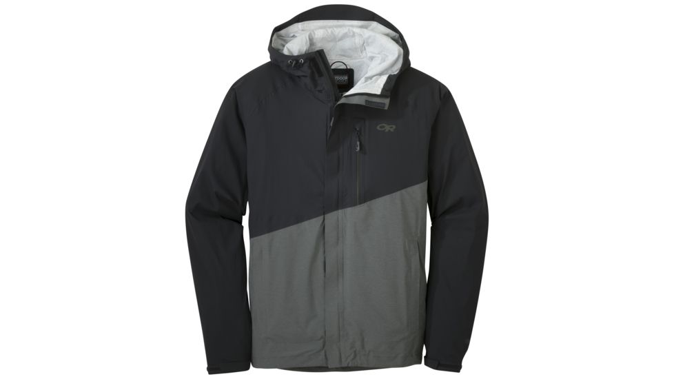 Outdoor Research Panorama Point Jacket - Men's, Black/Charcoal Heather, XL, 264420-BLK-CHR-HTH-XL