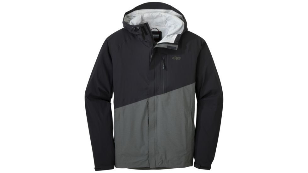 Outdoor Research Panorama Point Jacket - Men's, Black/Charcoal Heather, Extra Large, 2691681223009