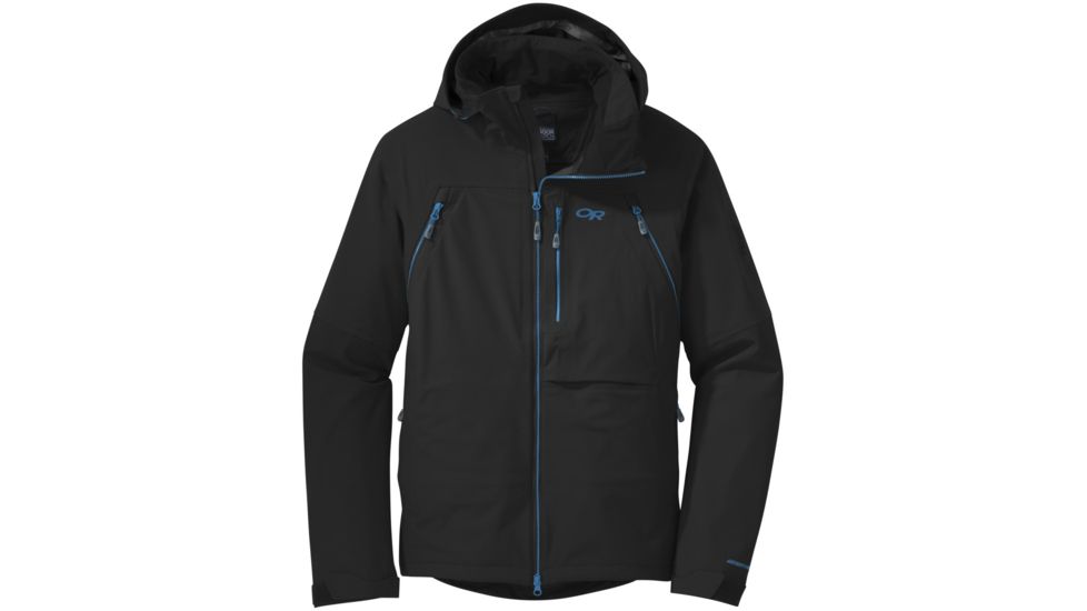Outdoor Research Powdershot Jacket - Men's-Black/Tahoe-Large