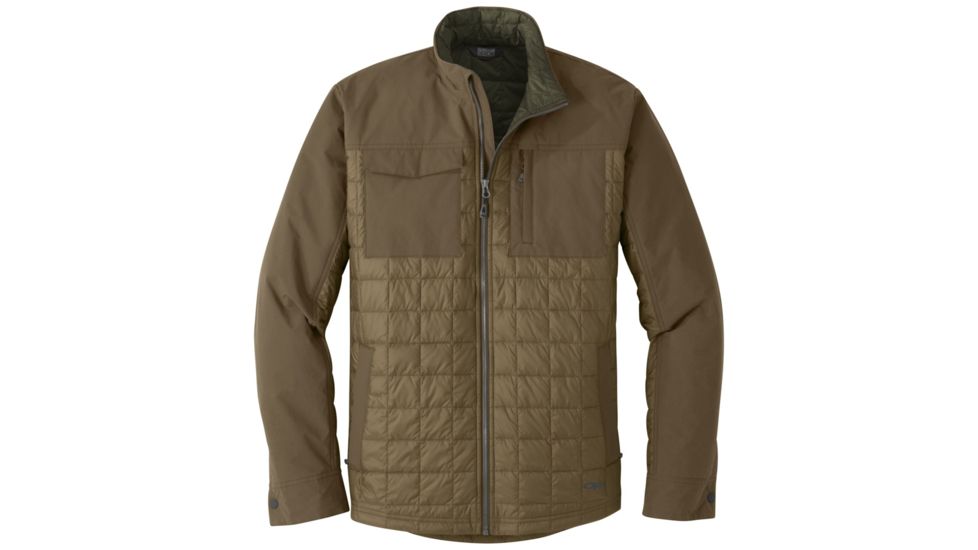 Outdoor Research Prologue Refuge Jacket - Mens, Coyote/Carob, Small, 2680911391006