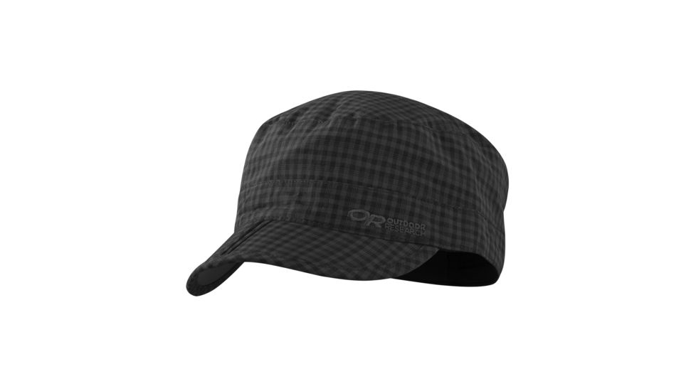 Outdoor Research Radar Pocket Cap, Unisex, Black Check, L, 243446-0110008