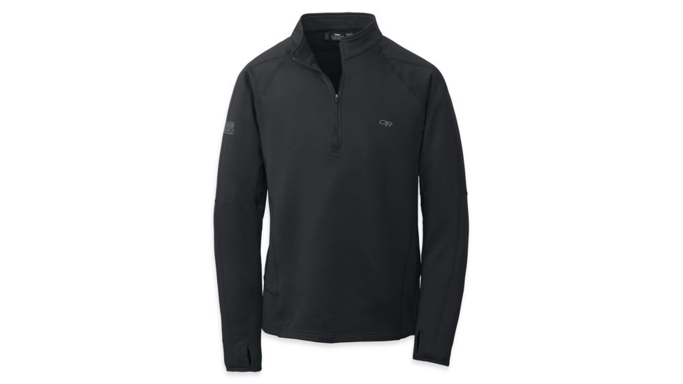 Outdoor Research Radiant LT Zip Top - Men's-Black-X-Large