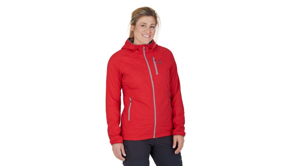 Outdoor Research Refuge Air Hooded Jacket - Womens, Teaberry, Small, 2714421578006