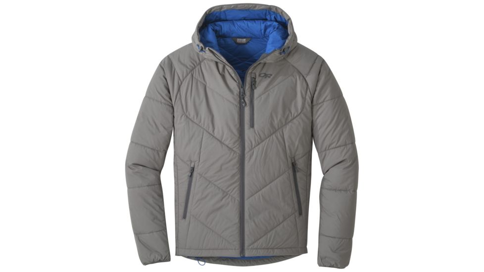 Outdoor Research Refuge Hooded Jacket - Mens, Pewter, Extra Large, 2680900008009