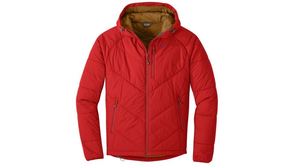 Outdoor Research Refuge Hooded Jacket - Mens, Tomato, XL, 2680901292009