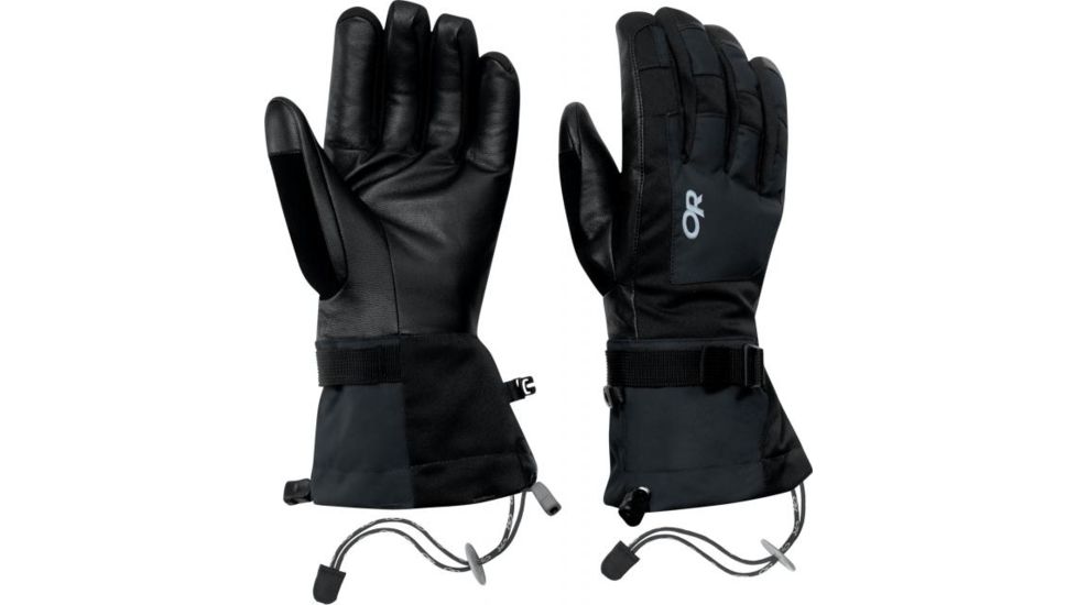 Outdoor Research Revolution Gloves - Mens-Charcoal/Natural-Small