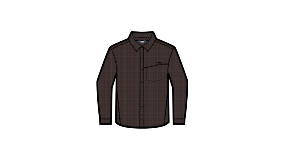 Outdoor Research Rocketman Shirt - Mens, Dark Roast, Large, 2714641568008
