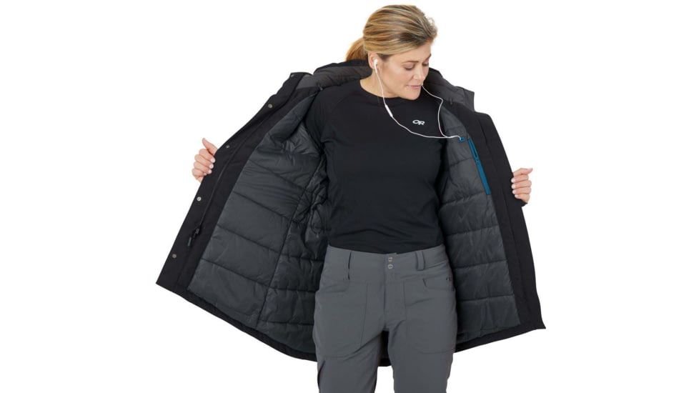 Outdoor Research Rosemont Parka - Womens, Black, Extra Small, 2716180001005