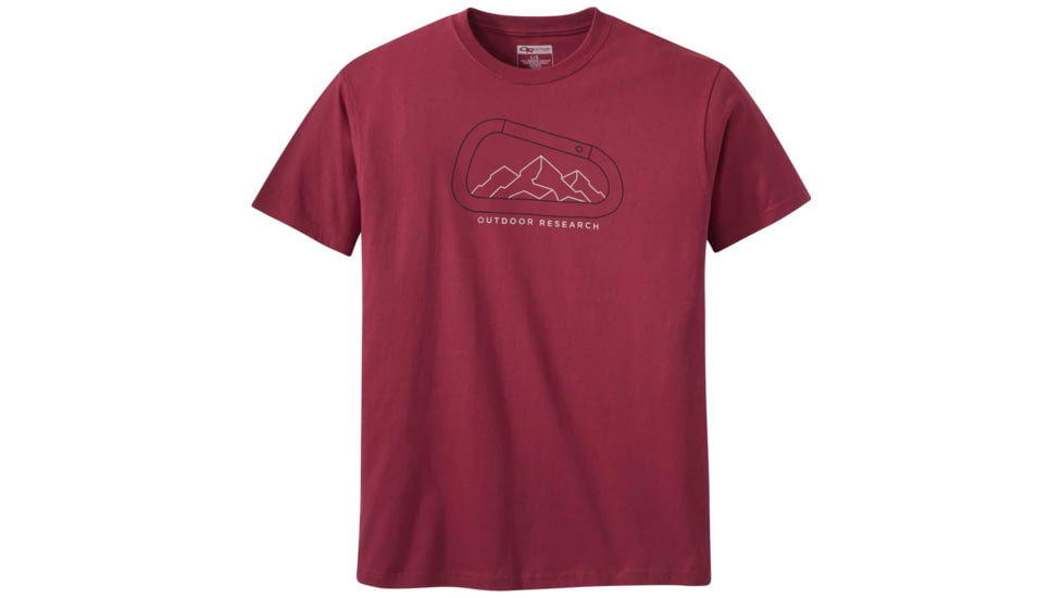 Outdoor Research Rumney Short Sleeve Tee - Mens, Retro Red, Small, 2760750480006