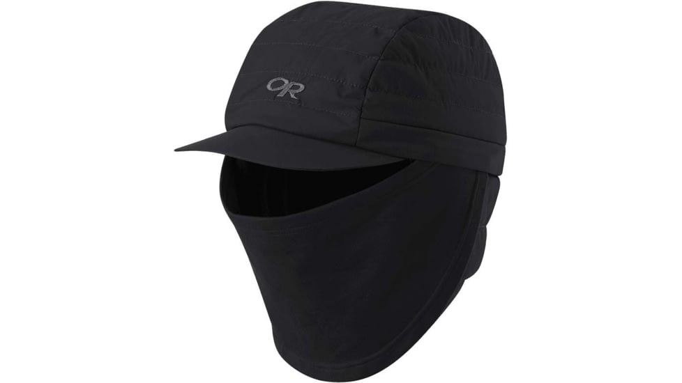 Outdoor Research Sahale Trapper Cap, Black, Small/Medium, 2776490001015