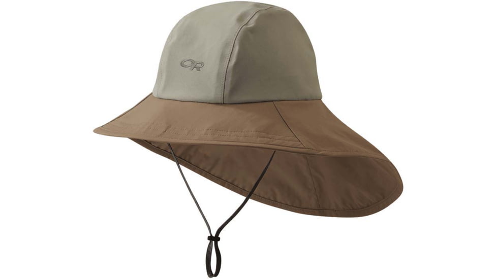Outdoor Research Seattle Cape Hat, Khaki/Java, Small, 2776620807006