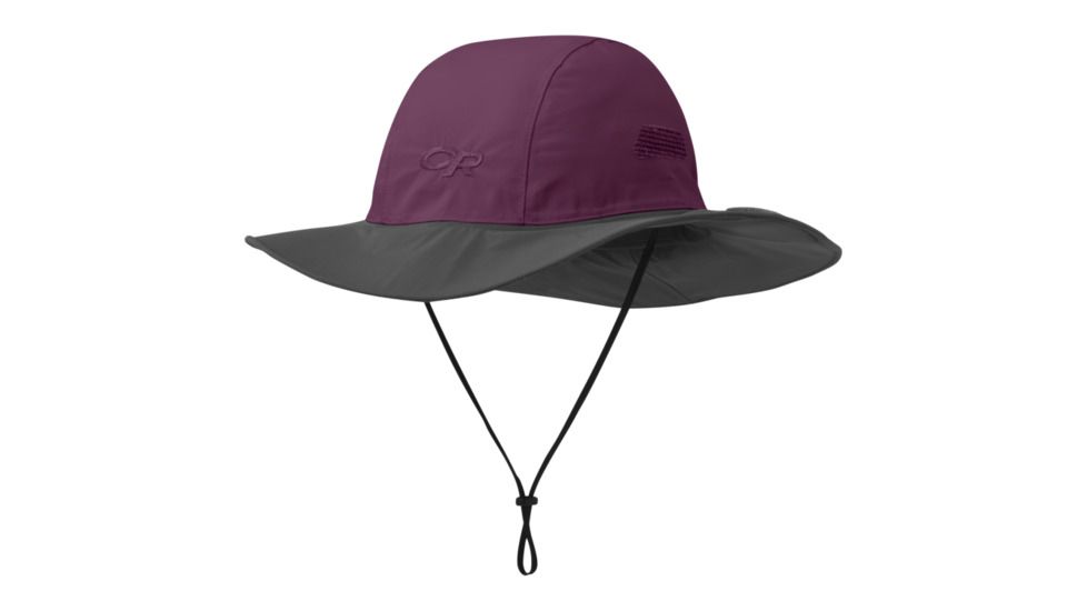 Outdoor Research Seattle Rain Hat, Orchid/Dark Grey, Extra Large, 243505-0388009