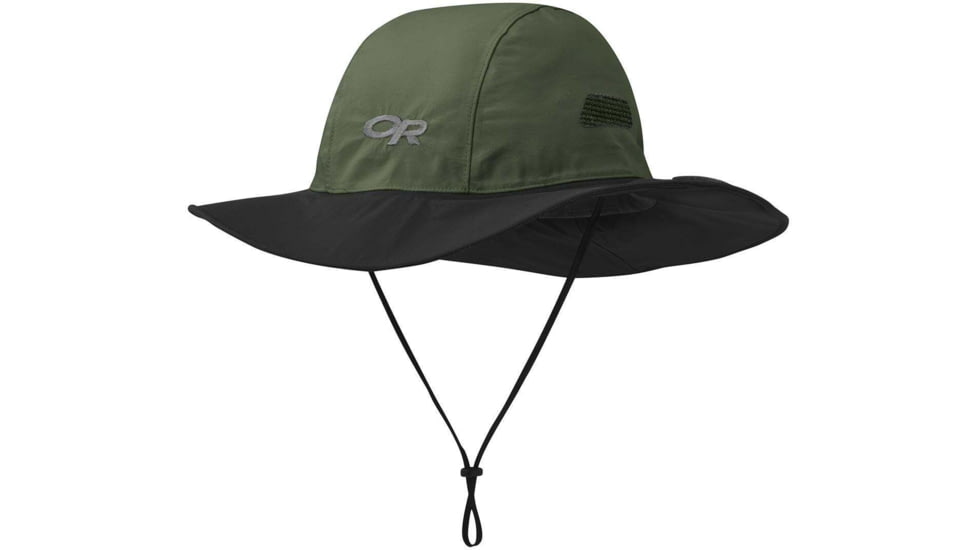 Outdoor Research Seattle Rain Hat, Fatigue/Black, Extra Large, 2801351211009