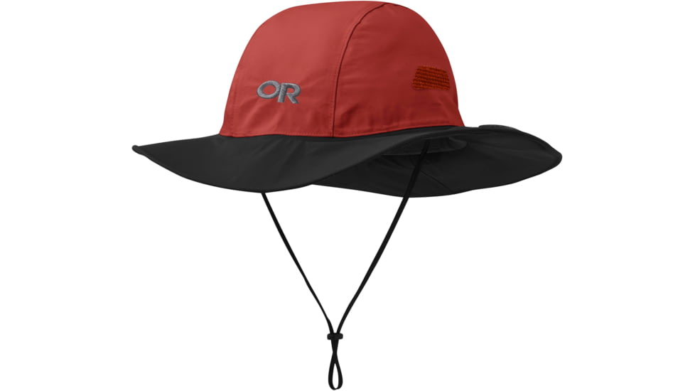 Outdoor Research Seattle Rain Hat, Mars/Black, Large, 2801352015008