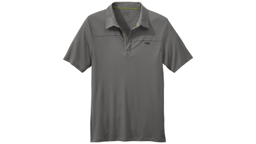 Outdoor Research Sequence Polo, Men's, Pewter, S, 244049-pewter-S