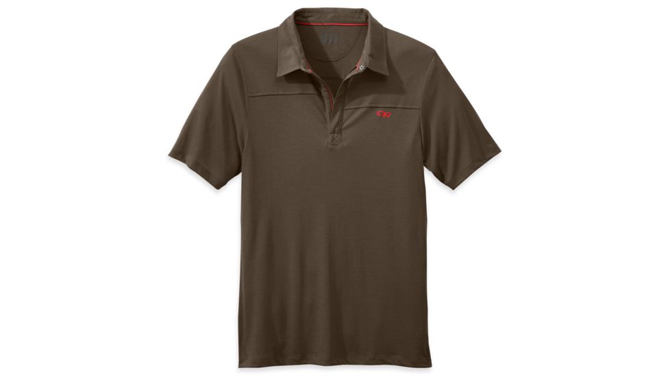 Sequence Short Sleeve Polo - Mens-Earth/Diablo-X-Large