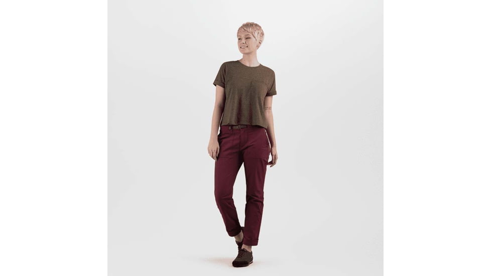 Outdoor Research Shastin Pants - Womens, Burgundy, 2, Regular, 2799741950291