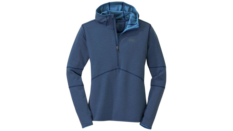 Outdoor Research Shiftup Half Zip Hoody - Men's-Night/Tahoe-X-Large