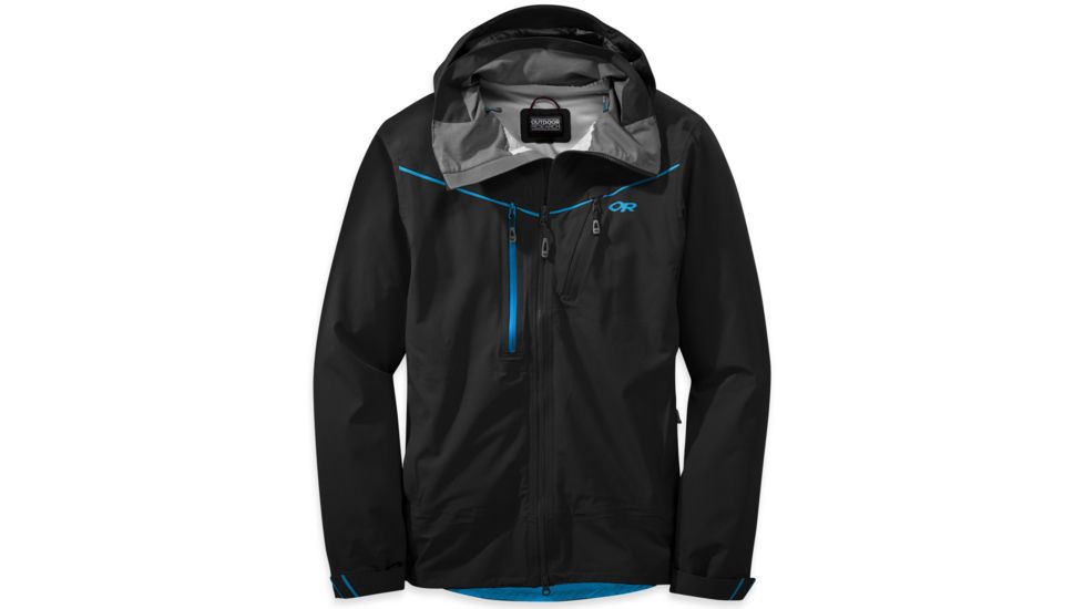 Outdoor Research Skyward Jacket - Men's-Black/Tahoe-Medium