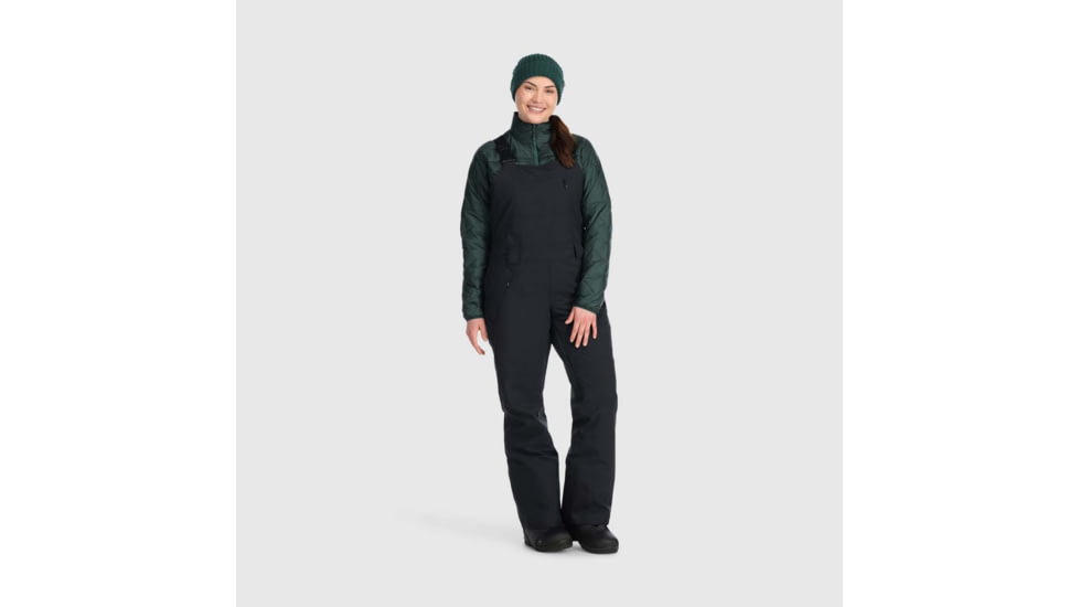 Outdoor Research Snowcrew Bibs - Womens, Black, Medium, 3000730001007