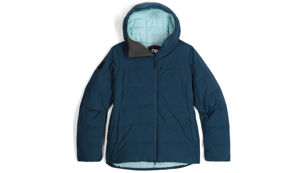 Outdoor Research Snowcrew Down Jacket - Women's, Harbor, Small, 3004702447006