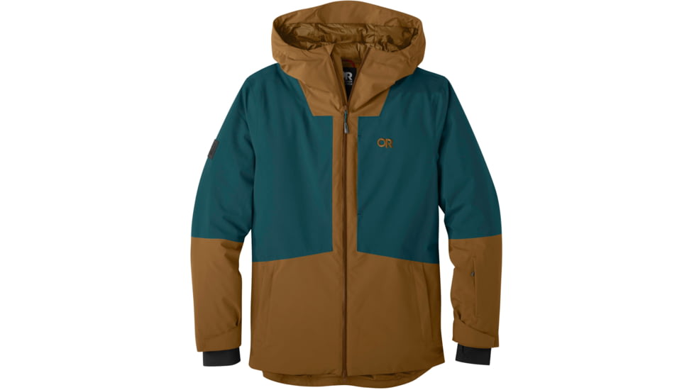 Outdoor Research Snowcrew Jacket - Men's, Saddle/Treeline, 2XL, 2831902052010