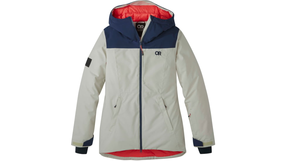 Outdoor Research Snowcrew Jacket - Women's, Sand/Naval Blue, Medium, 2832052063007