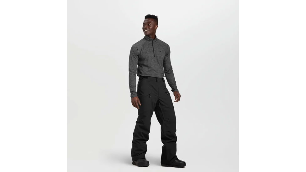 Outdoor Research Snowcrew Pants - Mens, Black, Medium, Tall, 2874090001-M