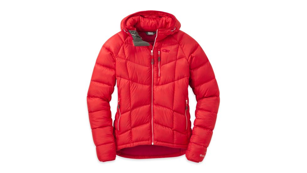 Outdoor Research Sonata Ultra Hooded Jacket - Women's-Flame/Scarlet-Large