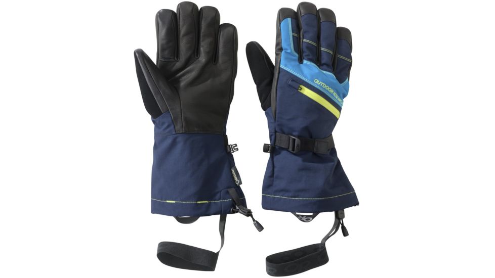 Outdoor Research Southback Sensor Glove - Men's-Night/Lemongrass/Tahoe-Large