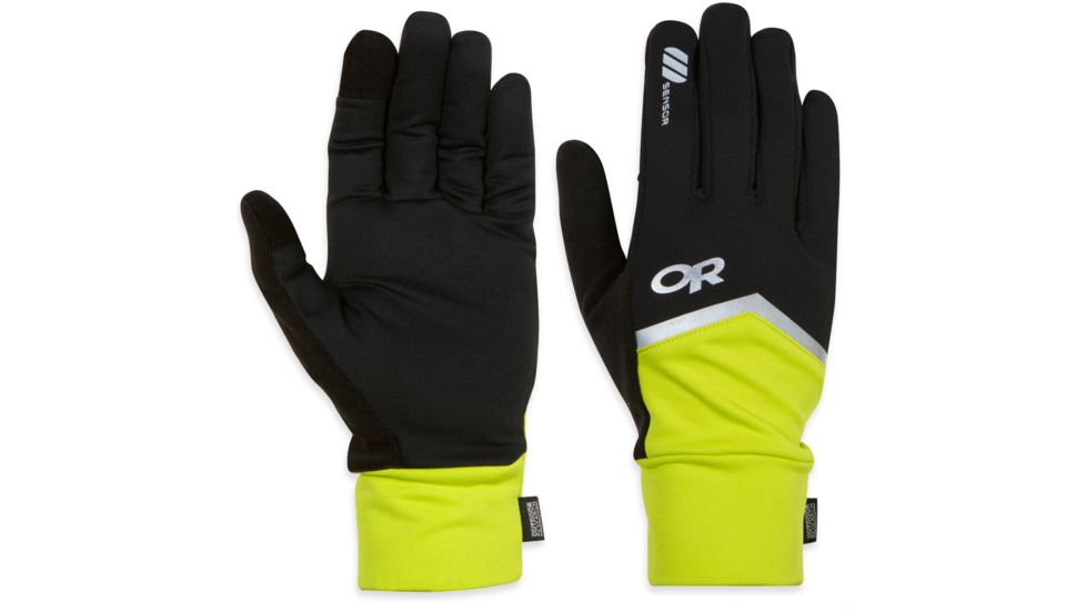 Speed Sensor Gloves-Black/Lemongrass-Medium