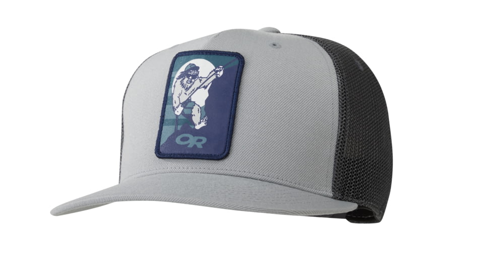 Outdoor Research Squatchin' Trucker Cap, Light Pewter, One Size, 2435241564222