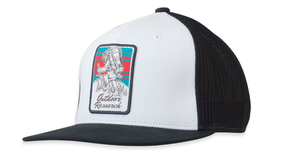 Outdoor Research Squatchin' Trucker Cap - Unisex, White/Black-One Size, 265652