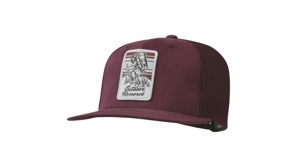 Outdoor Research Squatchin Trucker Cap, Pinot, One Size, 2435240560222