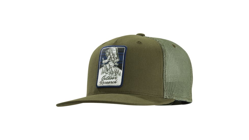 Outdoor Research Squatchin' Trucker Cap, Unisex, Fatigue, One Size 243524-fatigue-1size