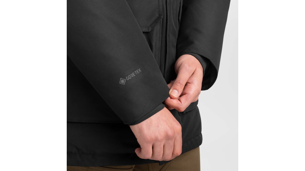 Outdoor Research Stormcraft Down Parka - Mens, Black, Small, 2831890001006