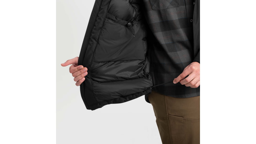 Outdoor Research Stormcraft Down Parka - Mens, Black, Small, 2831890001006