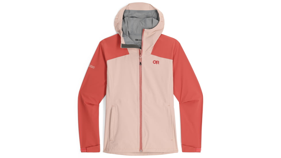 Outdoor Research Stratoburst Stretch Rain Jacket - Women's, Sienna/Moondust, Small, 3008942718006
