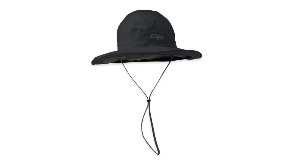 Outdoor Research Sunshower Sombrero-Black/Dark Grey-Small